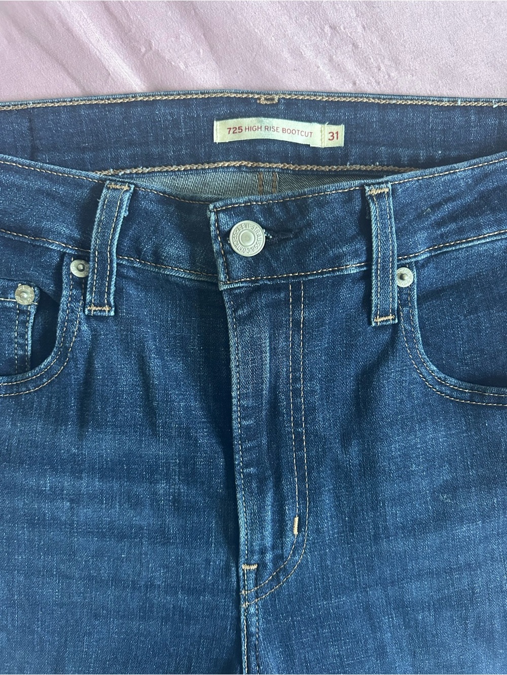 Levi's Women's Bootcut Jeans in Dark Blue Denim